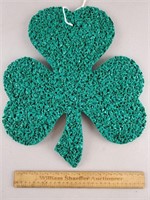 Melted Plastic Popcorn Shamrock 16" H