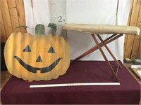 Vintage Metal Halloween Stand, Small Ironing Board
