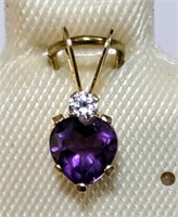 $200  Amethyst Sapphire Pendant