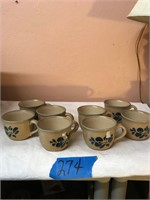 8 Pfaltzgraff coffee Cups