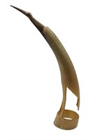 Carved Bird Horn