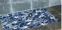 Odika Floral 2x3 Foot Diatomaceous Bath Mat,