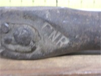 Old C.n.r. Rail Spike  Hammer Head