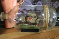 SHIP IN A BOTTLE DECORATION