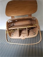 Longaberger basket with dividers