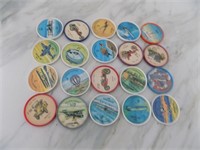 Bag Jello Airplane and Card Coins