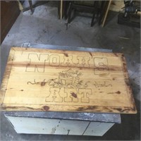 Hand carved Noah’s Art wood sign