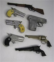 (7) Vintage cap and toy guns including Victory,