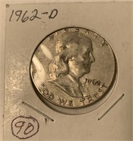 1962 D Franklin Half Dollar