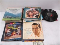 Large Lot of 33 RPM Vinyl Records - Sinatra,