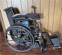MEDLINE FOLDING WHEEL CHAIR AND CANE