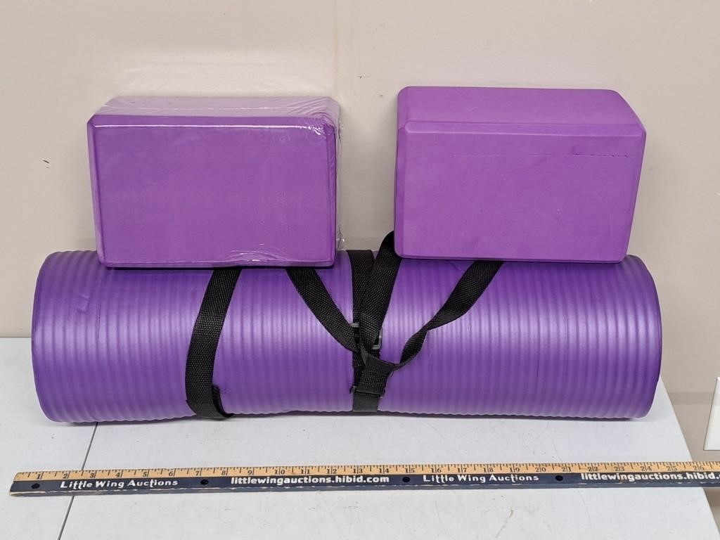 Yoga Mat/Foam Blocks