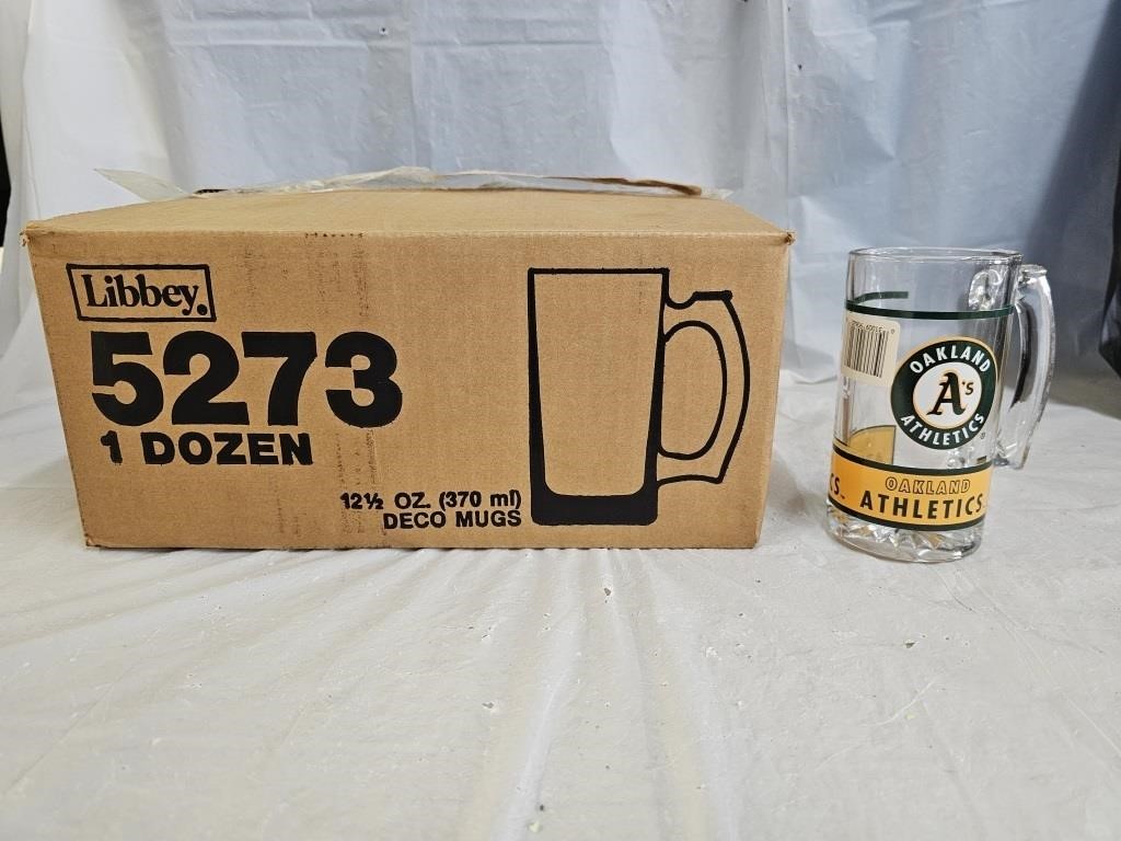 12 Libbey 1991 Oakland A's MLB Mugs