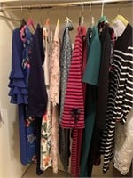 Ladies dresses, jackets and a few tops. Mostly