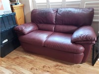 LEATHER LOVE SEAT SOFA V