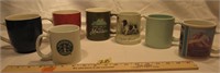 Lot of 7 Coffee Mugs: English Spaniel, Starbucks