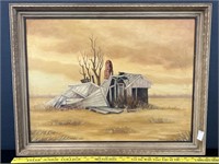 Oil On Board Signed & Dated By Artist 1969