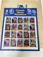 1996 32c Classic Movie Monsters of 20 Stamps