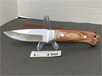 High Polished Knife approx 3.75" w/Sheath
