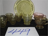 DEPRESSION GLASS LOT