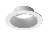 NICOR Lighting 6 inch White Recessed Baffle Trim,