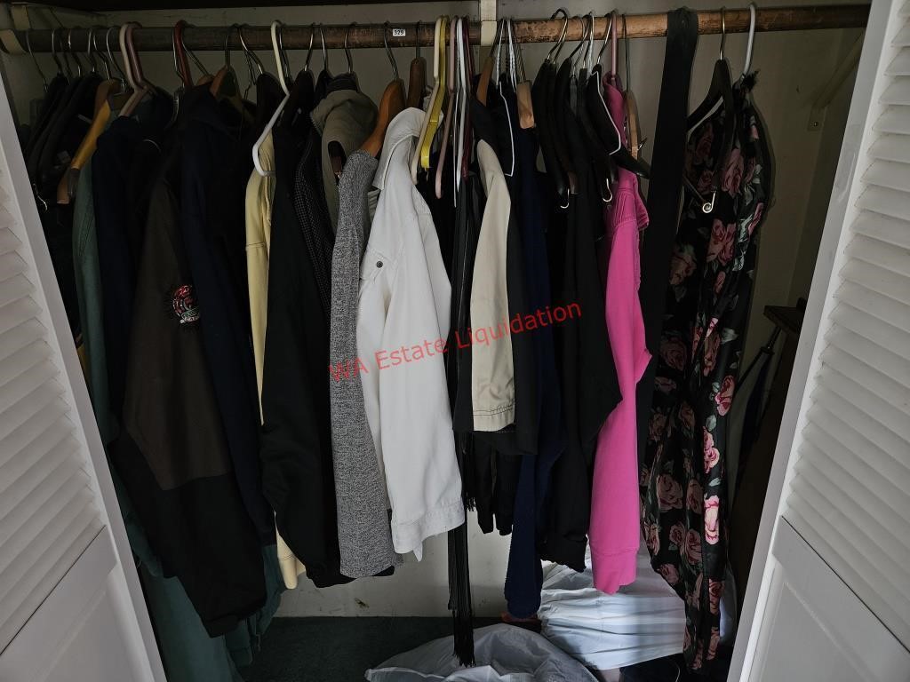 Clothing in this Closet (closet by front door)