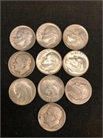 10 Silver Roosevelt Dimes