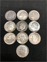 10 Silver Roosevelt Dimes