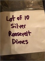 10 Silver Roosevelt Dimes