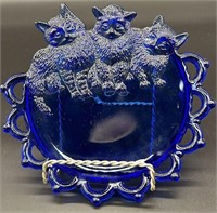 Westmorland Cobalt Kitten Plate