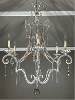 Beautiful Large Crystal Chandelier with 6 Lights
