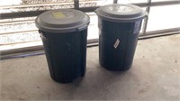 Set of 2 Trash Cans
