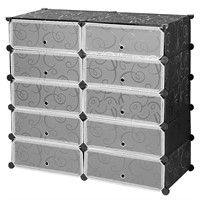 WOHLLEBEN Cube Storage Organizer with Doors,Portab