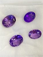 4 - Amethyst Gemstones 5.90ct