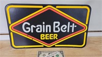 NOS Grain Belt Beer neon style cardboard