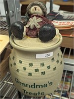 Grandma's cookie jar snowman