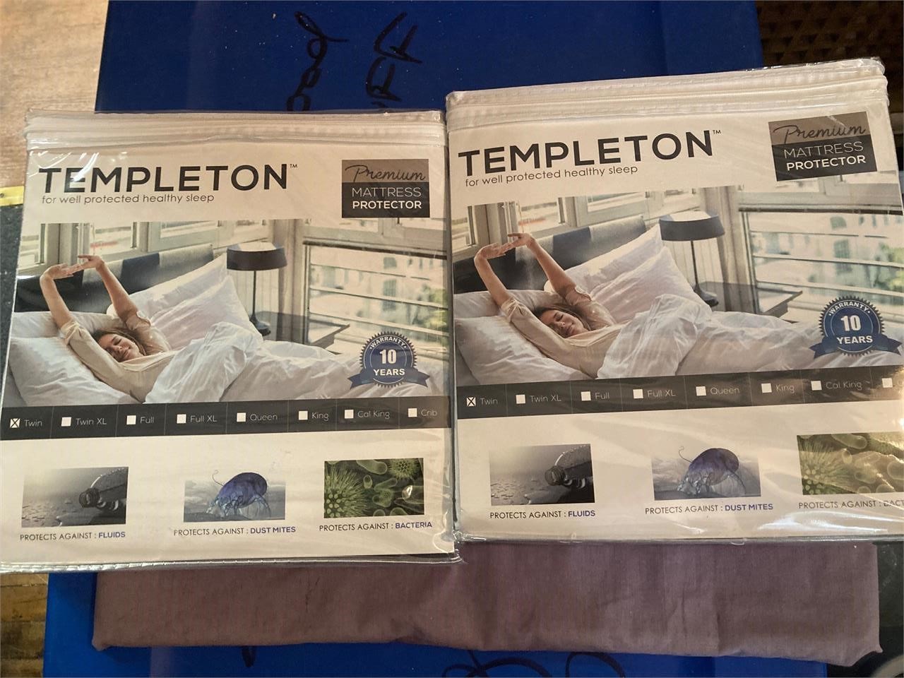 2 Templeton Mattress Protectors