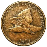 1857 Flying Eagle Cent NICELY CIRCULATED