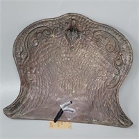 Antique Embossed Metal English Crumb Tray