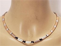 Aventurine Stainless Steel Cubic Zirconia Necklace