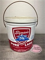Vintage Sigman's Pure Lard from Denver Colorado