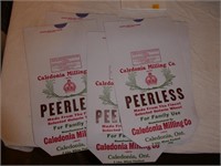 Group of 6 "New" Caledonia Peerless Flour Bags