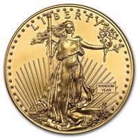 1 Oz American Gold Eagle Coin Bu (random Year)