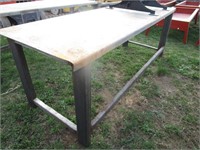 New/Unused 30" X 90" Steel Stacking Table