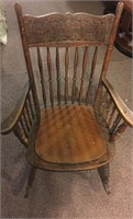 Antique rocker broken leg