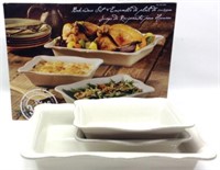 3pc Bakeware Set, Ceramic Stoneware