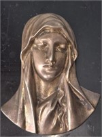 Heavy Metal Mother Mary Religious Head Bust