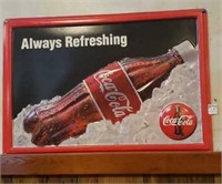 Plastic embossed Coca Cola sign
25" x 17"