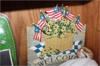 VINTAGE USA WELCOME SIGN