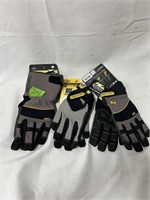 (3) Pairs of Large Work Gloves